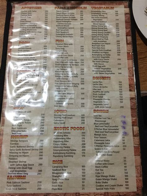 lamarang restaurant menu|Lamarang Restaurant, Cabanatuan City .